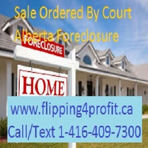 Sale ordered by the court - Alberta Foreclosure