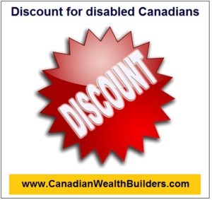 Discount for disabled Canadians