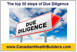 The top 50 steps of Due Diligence
